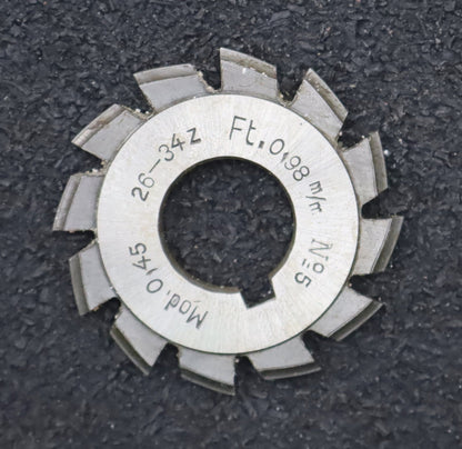 Bild des Artikels DOLD-Zahnformfräser-m=-0,45mm-No.-5-für-Z=-26-34-EGW-20°-gear-profile-cutter
