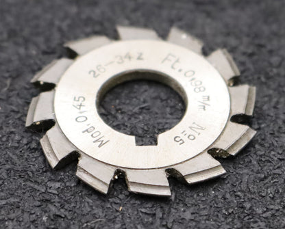 Bild des Artikels DOLD-Zahnformfräser-m=-0,45mm-No.-5-für-Z=-26-34-EGW-20°-gear-profile-cutter