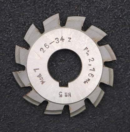 Bild des Artikels DOLD-Zahnformfräser-m=-1mm-No.-5-für-Z=-26-34-EGW-15°-gear-profile-cutter