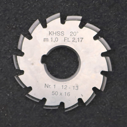 Bild des Artikels DOLD-Zahnformfräser-m=-1mm-No.-1-für-Z=-12-13-EGW-20°-gear-profile-cutter