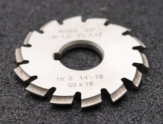 Bild des Artikels DOLD-Zahnformfräser-m=-1mm-No.-2-für-Z=-14-16-EGW-20°-gear-profile-cutter