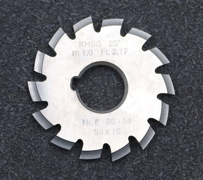 Bild des Artikels DOLD-Zahnformfräser-m=-1mm-No.-6-für-Z=-35-54-EGW-20°-LKN-gear-profile-cutter