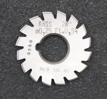 Bild des Artikels DOLD-Zahnformfräser-m=-0,25mm-No.-8-für-Z=-135-00-EGW-20°-gear-profile-cutter