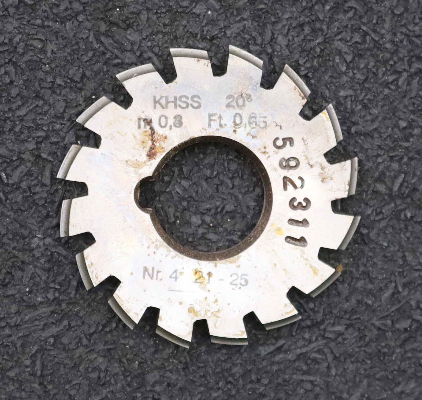 Bild des Artikels DOLD-Zahnformfräser-m=-0,3mm-No.-4-für-Z=-21-25-EGW-20°-gear-profile-cutter