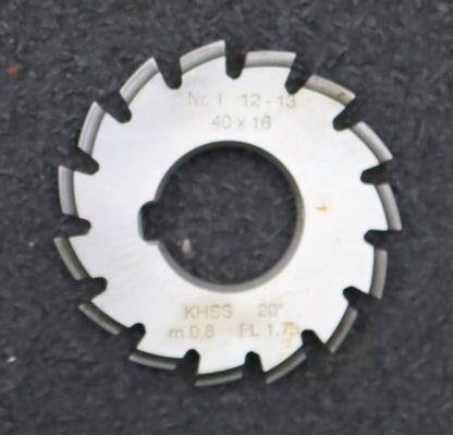 Bild des Artikels DOLD-Zahnformfräser-m=-0,8mm-No.-1-für-Z=-12-13-EGW-20°-gear-profile-cutter