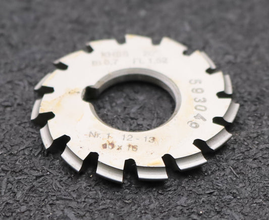 Bild des Artikels DOLD-Zahnformfräser-m=-0,7mm-No.-1-für-Z=-12-13-EGW-20°-gear-profile-cutter