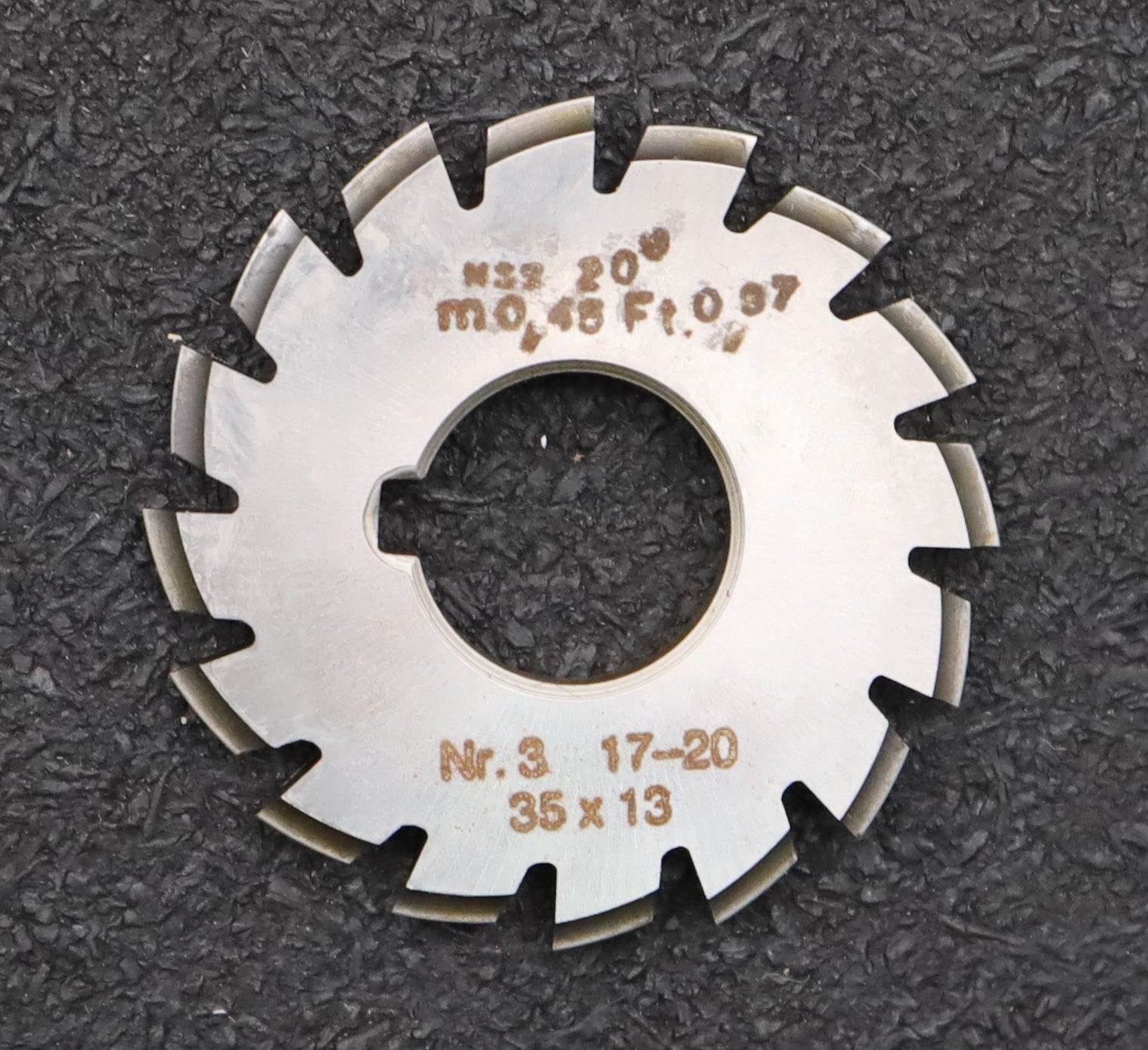 Bild des Artikels DOLD-Zahnformfräser-m=-0,45mm-No.-3-für-Z=-17-20-EGW-20°-gear-profile-cutter