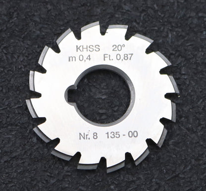 Bild des Artikels DOLD-Zahnformfräser-m=-0,4mm-No.-8-für-Z=-135-00-EGW-20°-gear-profile-cutter