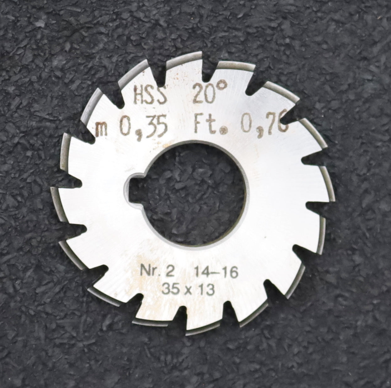 Bild des Artikels DOLD-Zahnformfräser-m=-0,35mm-No.-2-für-Z=-14-16-EGW-20°-gear-profile-cutter