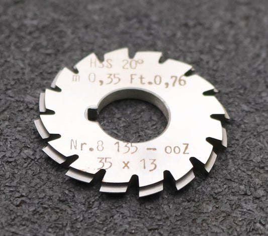 Bild des Artikels DOLD-Zahnformfräser-m=-0,35mm-No.-8-für-Z=-135-00-EGW-20°-gear-profile-cutter