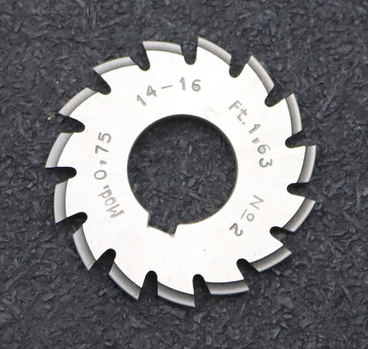 Bild des Artikels DOLD-Zahnformfräser-m=-0,75mm-No.-2-für-Z=-14-16-EGW-15°-gear-profile-cutter