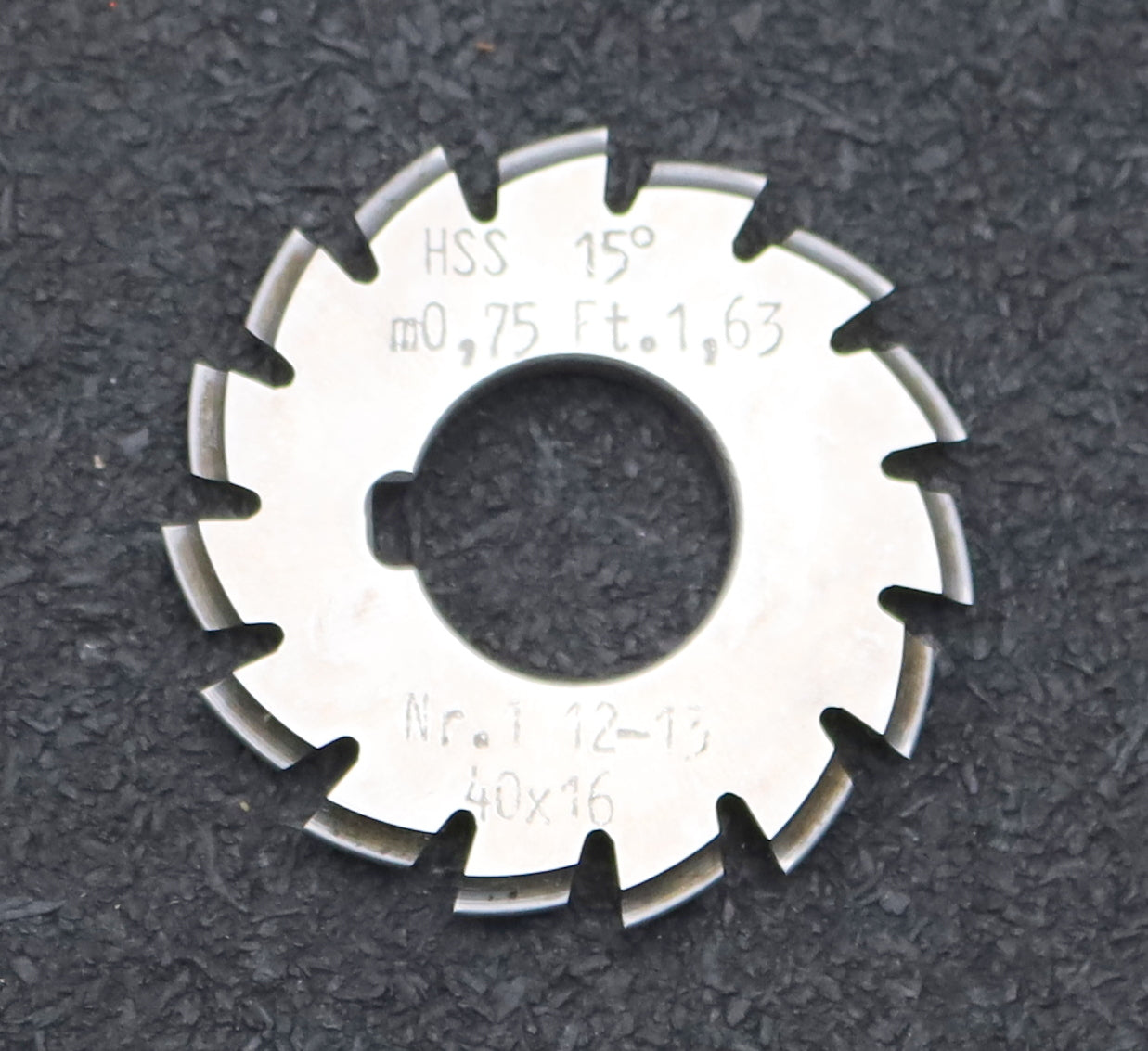 Bild des Artikels DOLD-Zahnformfräser-m=-0,75mm-No.-1-für-Z=-12-13-EGW-15°-gear-profile-cutter