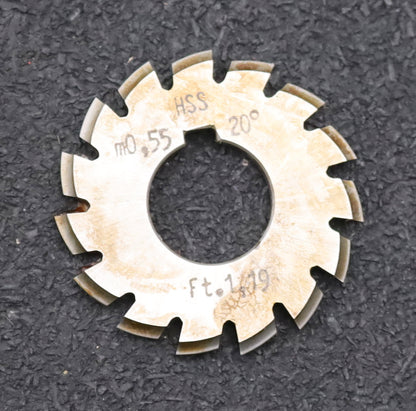 Bild des Artikels DOLD-Zahnformfräser-m=-0,55mm-No.-3-für-Z=-17-20-EGW-15°-gear-profile-cutter