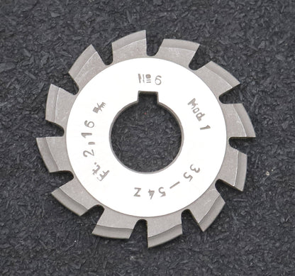 Bild des Artikels DOLD-Zahnformfräser-m=-1mm-No.-6-für-Z=-35-54-EGW-15°-HSS-gear-profile-cutter