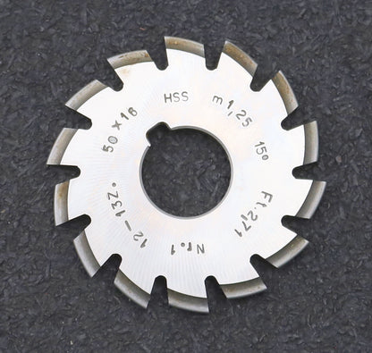 Bild des Artikels DOLD-Zahnformfräser-m=-1,25mm-No.-1-für-Z=-12-13-EGW-15°-gear-profile-cutter