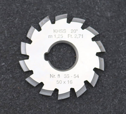 Bild des Artikels DOLD-Zahnformfräser-m=-1,25mm-No.-8-für-Z=-135-00-EGW-20°-gear-profile-cutter