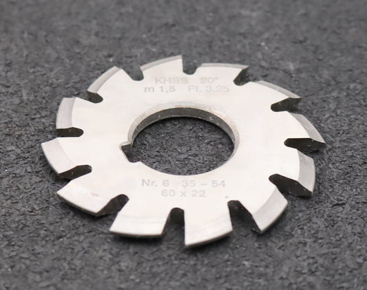 Bild des Artikels DOLD-Zahnformfräser-m=-1,5mm-No.-6-für-Z=-35-54-EGW-20°-gear-profile-cutter