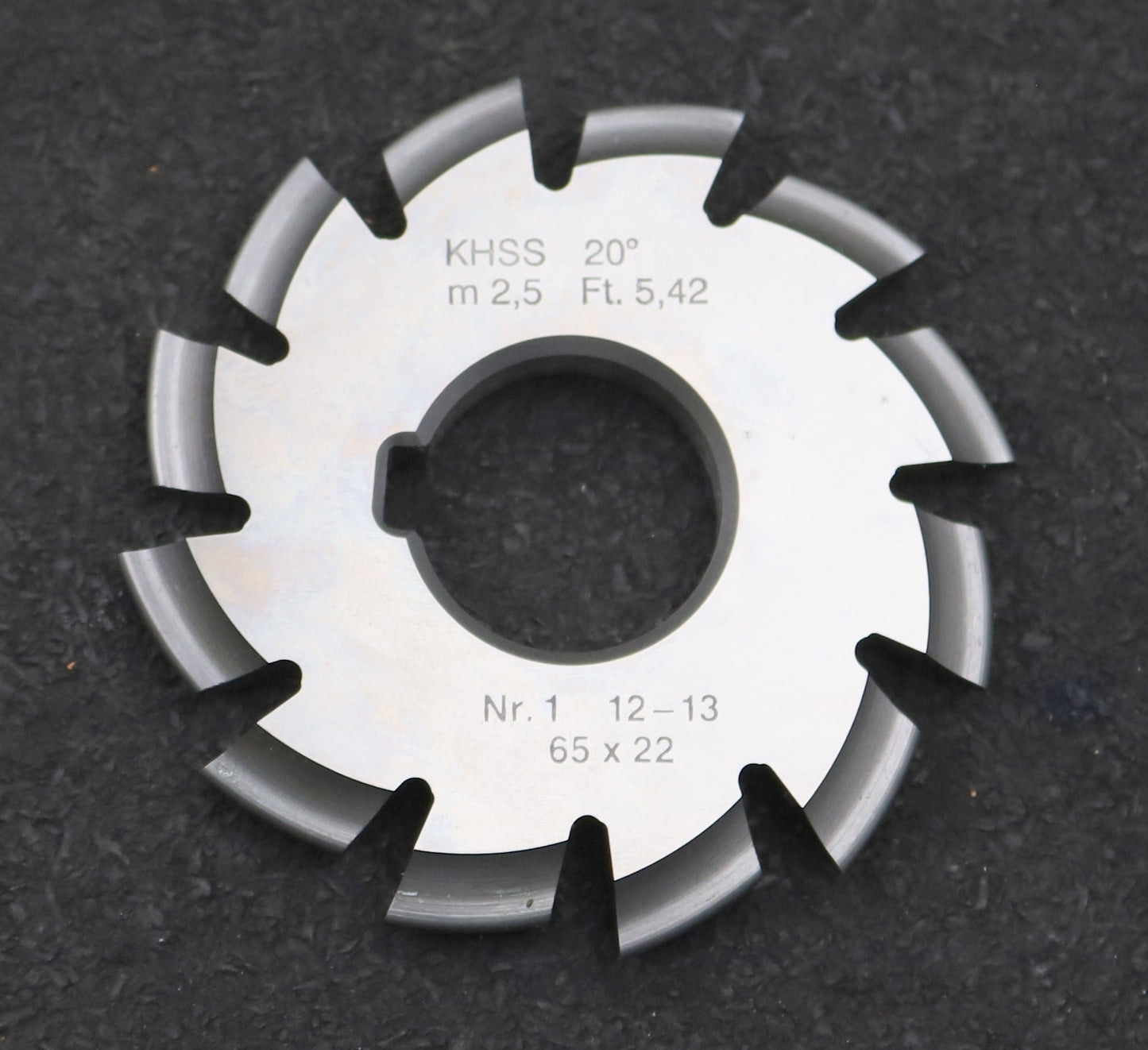 Bild des Artikels DOLD-Zahnformfräser-m=-2,5mm-No.-1-für-Z=-12-13-EGW-20°-KHSS-gear-profile-cutter