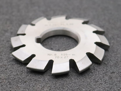 Bild des Artikels DOLD-Zahnformfräser-m=-2,75mm-No.-8-für-Z=-135-00-EGW-20°-gear-profile-cutter
