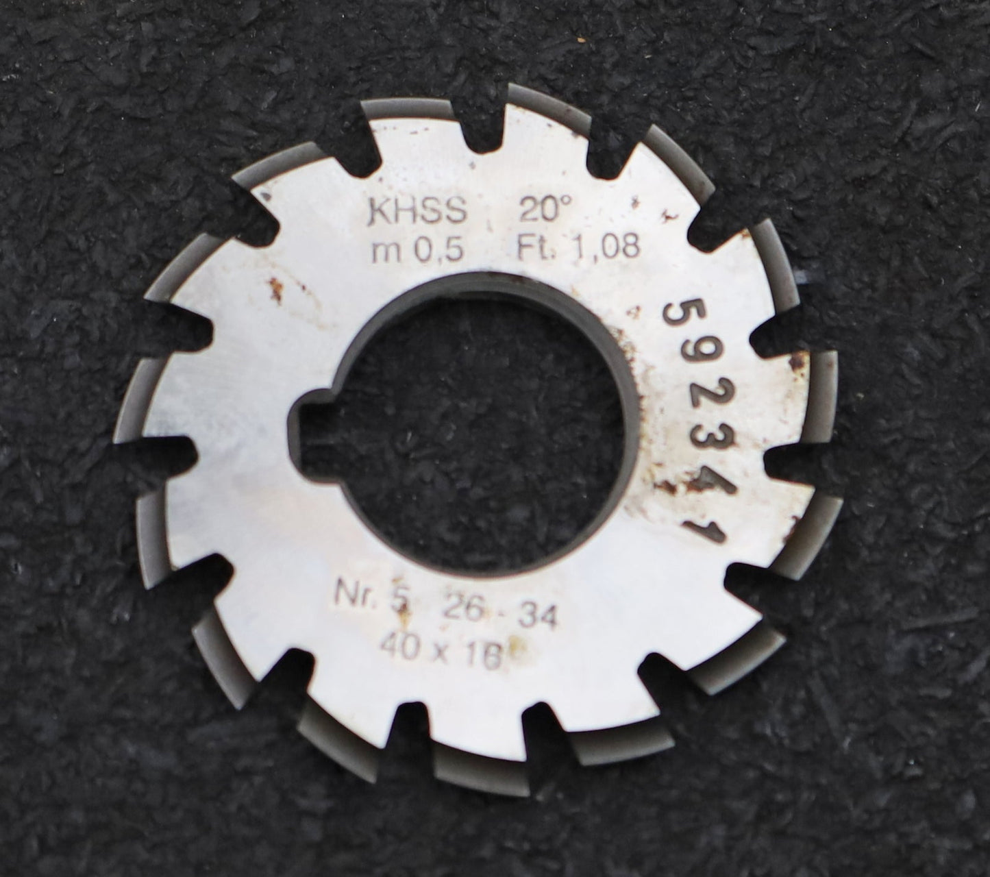 Bild des Artikels DOLD-Zahnformfräser-m=-0,5mm-No.-5-für-Z=-26-34-EGW-20°-gear-profile-cutter