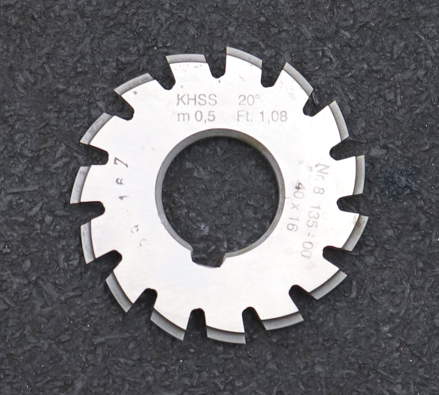 Bild des Artikels DOLD-Zahnformfräser-m=-0,5mm-No.-8-für-Z=-135-00-EGW-20°-gear-profile-cutter