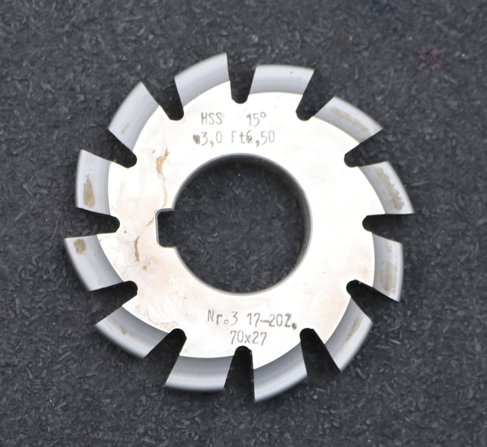 Bild des Artikels DOLD-Zahnformfräser-m=-3mm-No.-3-für-Z=-17-20-EGW-15°-gear-profile-cutter