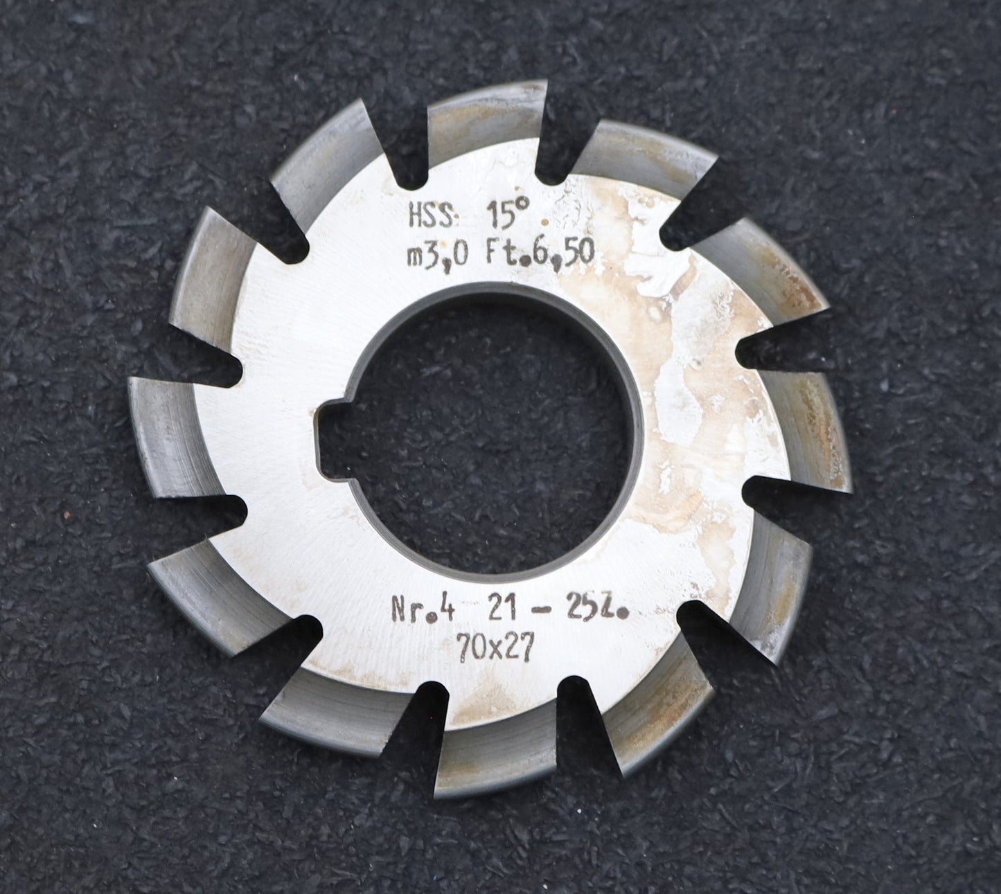Bild des Artikels DOLD-Zahnformfräser-m=-3mm-No.-4-für-Z=-21-25-EGW-15°-gear-profile-cutter