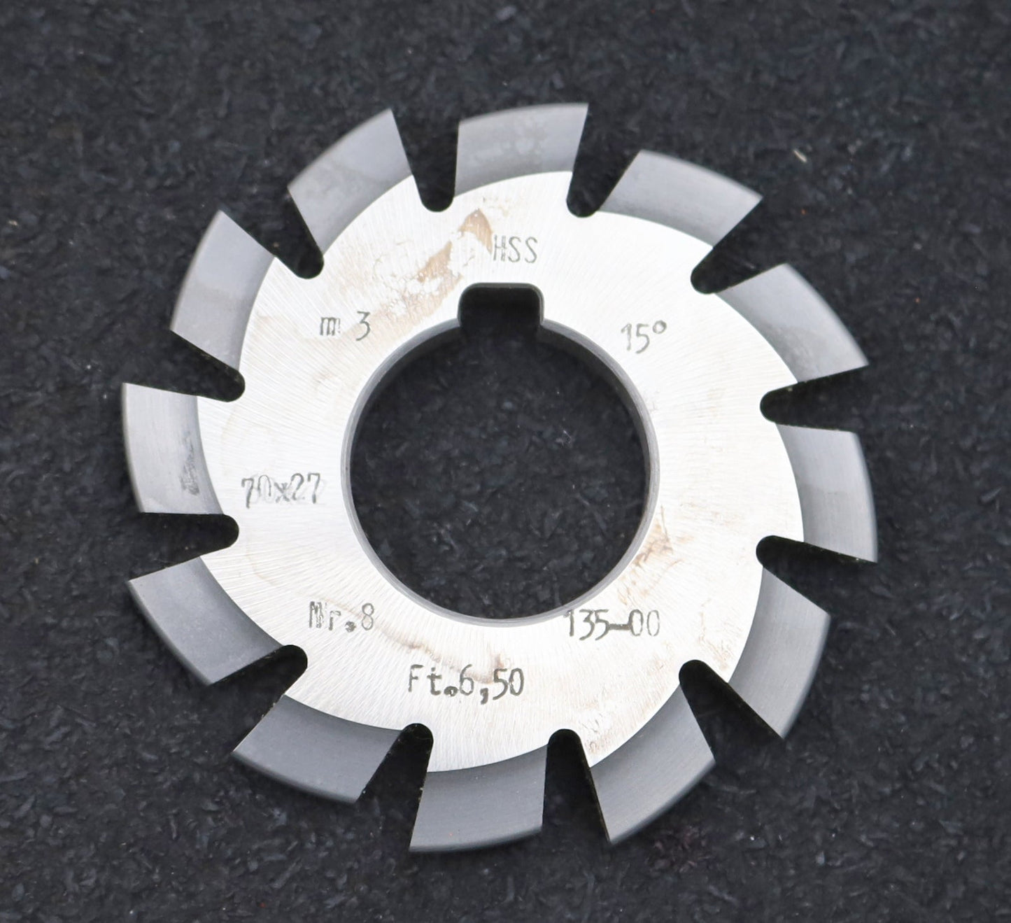 Bild des Artikels DOLD-Zahnformfräser-m=-3mm-No.-8-für-Z=-135-00-EGW-15°-gear-profile-cutter