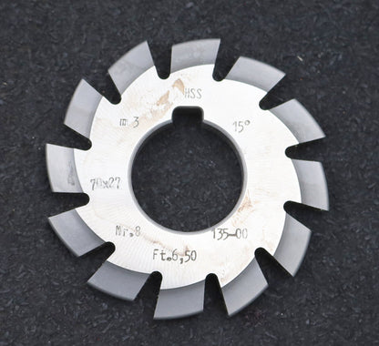 Bild des Artikels DOLD-Zahnformfräser-m=-3mm-No.-8-für-Z=-135-00-EGW-15°-gear-profile-cutter