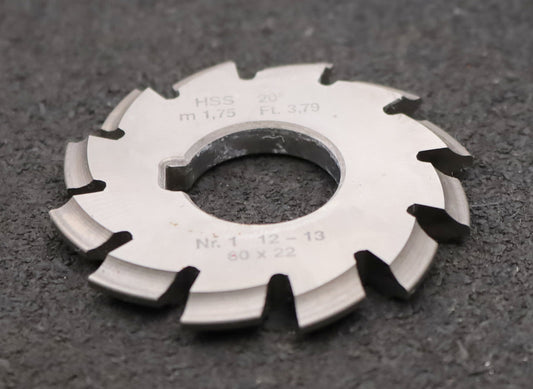 Bild des Artikels DOLD-Zahnformfräser-m=-1,75mm-No.-1-für-Z=-12-13-EGW-20°-gear-profile-cutter