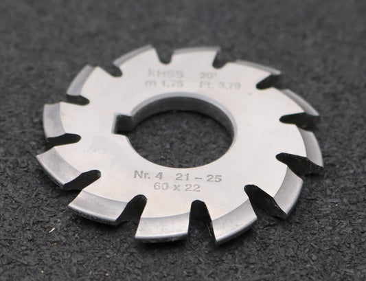 Bild des Artikels DOLD-Zahnformfräser-m=-1,75mm-No.-4-für-Z=-21-25-EGW-20°-gear-profile-cutter