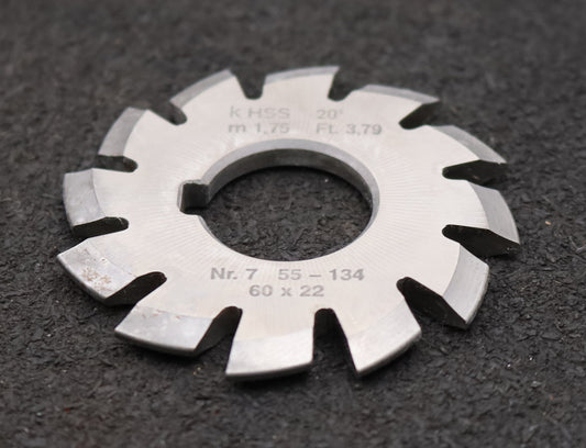 Bild des Artikels DOLD-Zahnformfräser-m=-1,75mm-No.-7-für-Z=-55-134-EGW-20°-gear-profile-cutter