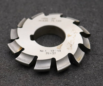 Bild des Artikels DOLD-Zahnformfräser-m=-3,25mm-No.-1-für-Z=-12-13-EGW-20°-gear-profile-cutter