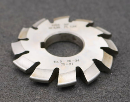 Bild des Artikels DOLD-Zahnformfräser-m=-3,25mm-No.-5-für-Z=-26-34-EGW-20°-gear-profile-cutter