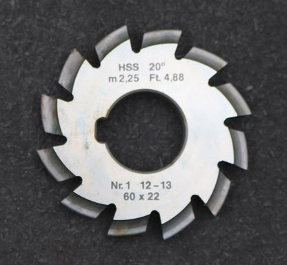 Bild des Artikels DOLD-Zahnformfräser-m=-2,25mm-No.-1-für-Z=-12-13-EGW-20°-gear-profile-cutter