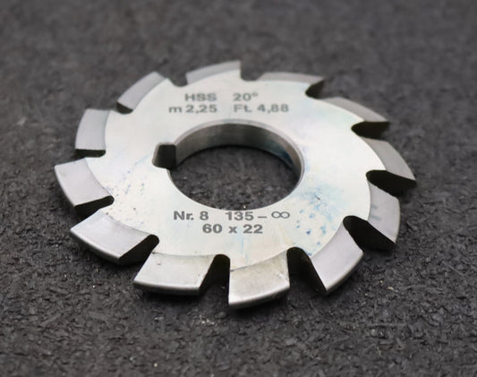 Bild des Artikels DOLD-Zahnformfräser-m=-2,25mm-No.-8-für-Z=-135-00-EGW-20°-gear-profile-cutter