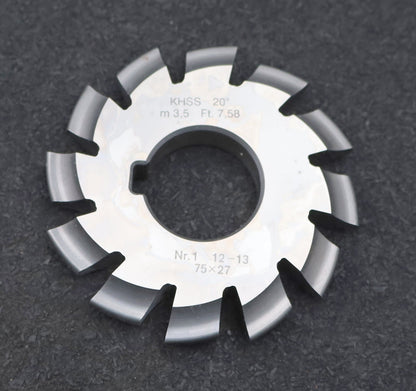 Bild des Artikels DOLD-Zahnformfräser-m=-3,5mm-No.-1-für-Z=-12-13-EGW-20°-gear-profile-cutter