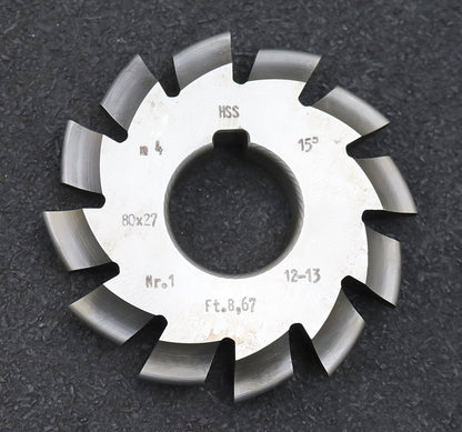Bild des Artikels DOLD-Zahnformfräser-m=-4mm-No.-1-für-Z=-12-13-EGW-15°-gear-profile-cutter