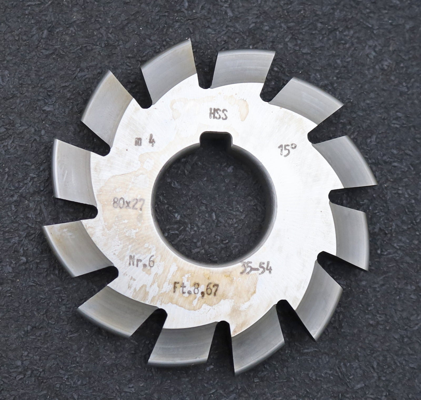 Bild des Artikels DOLD-Zahnformfräser-m=-4mm-No.-6-für-Z=-35-54-EGW-15°-gear-profile-cutter