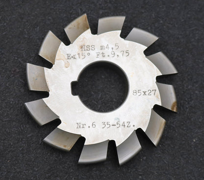 Bild des Artikels DOLD-Zahnformfräser-m=-4,5mm-No.-6-für-Z=-35-54-gear-profile-cutter