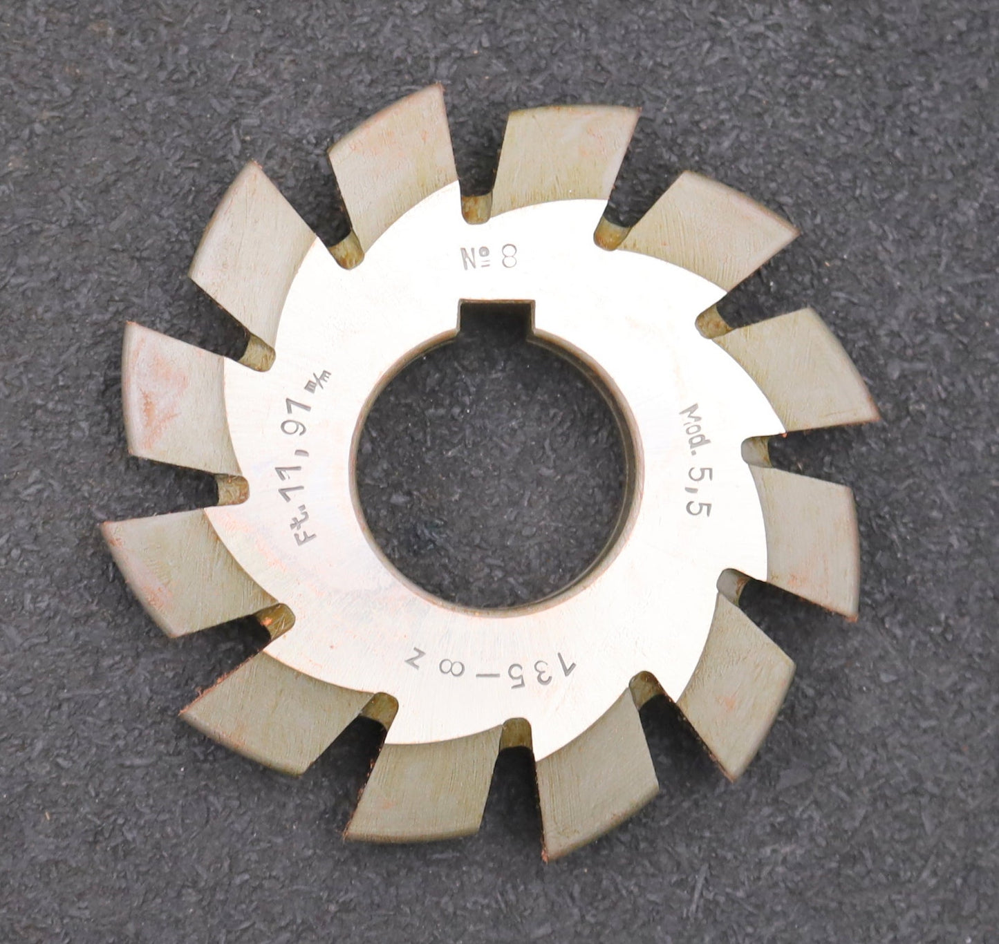 Bild des Artikels DOLD-Zahnformfräser-m=-5,5mm-No.-8-für-Z=-135-00-EGW-20°-Ø95x32mm-LKN