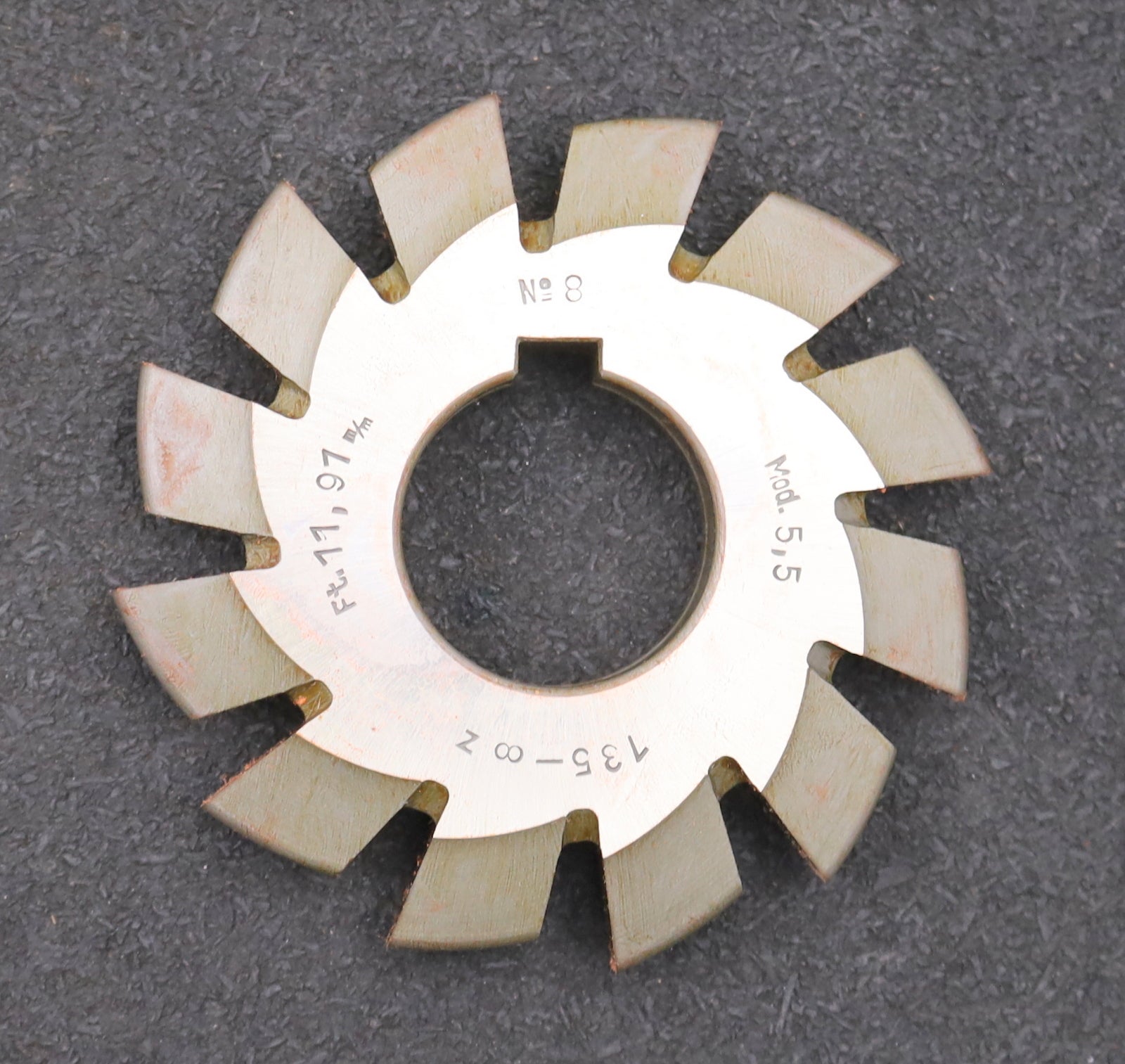 Bild des Artikels DOLD-Zahnformfräser-m=-5,5mm-No.-8-für-Z=-135-00-EGW-20°-Ø95x32mm-LKN
