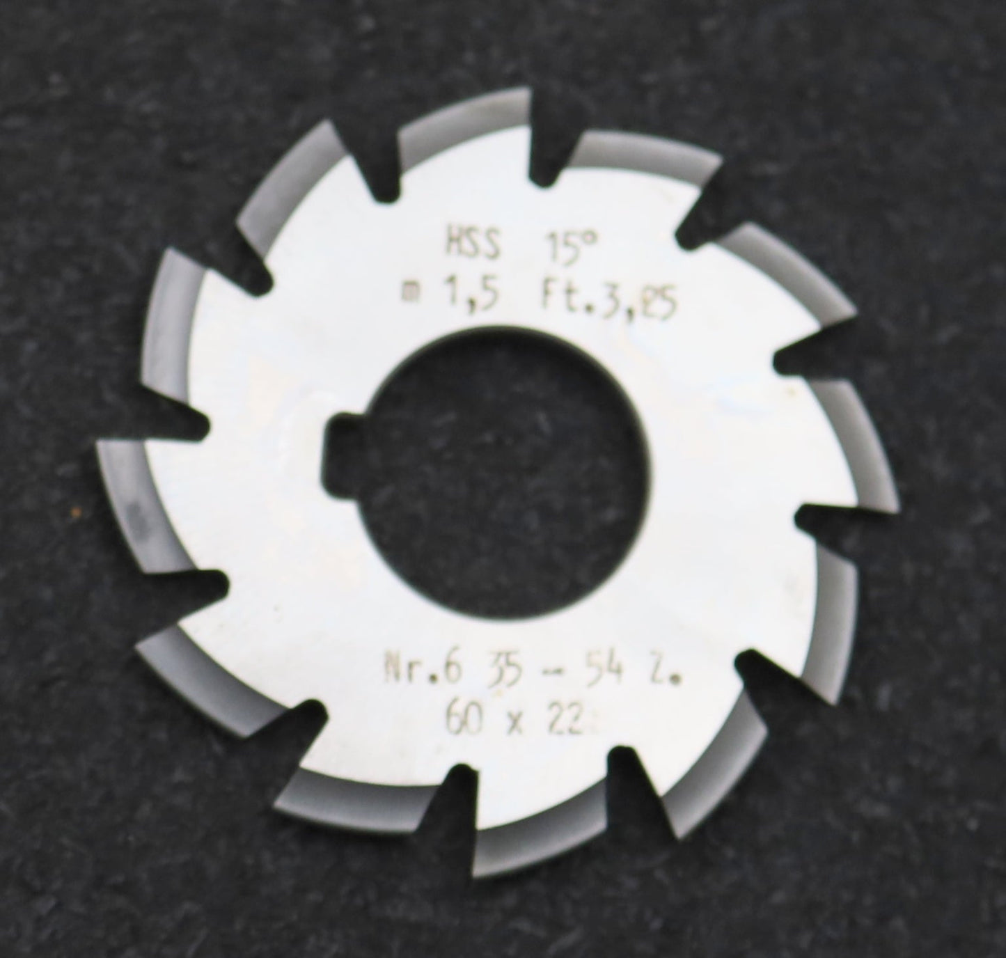 Bild des Artikels DOLD-Zahnformfräser-m=-1,5mm-No.-6-für-Z=-35-54-EGW-15°-gear-profile-cutter