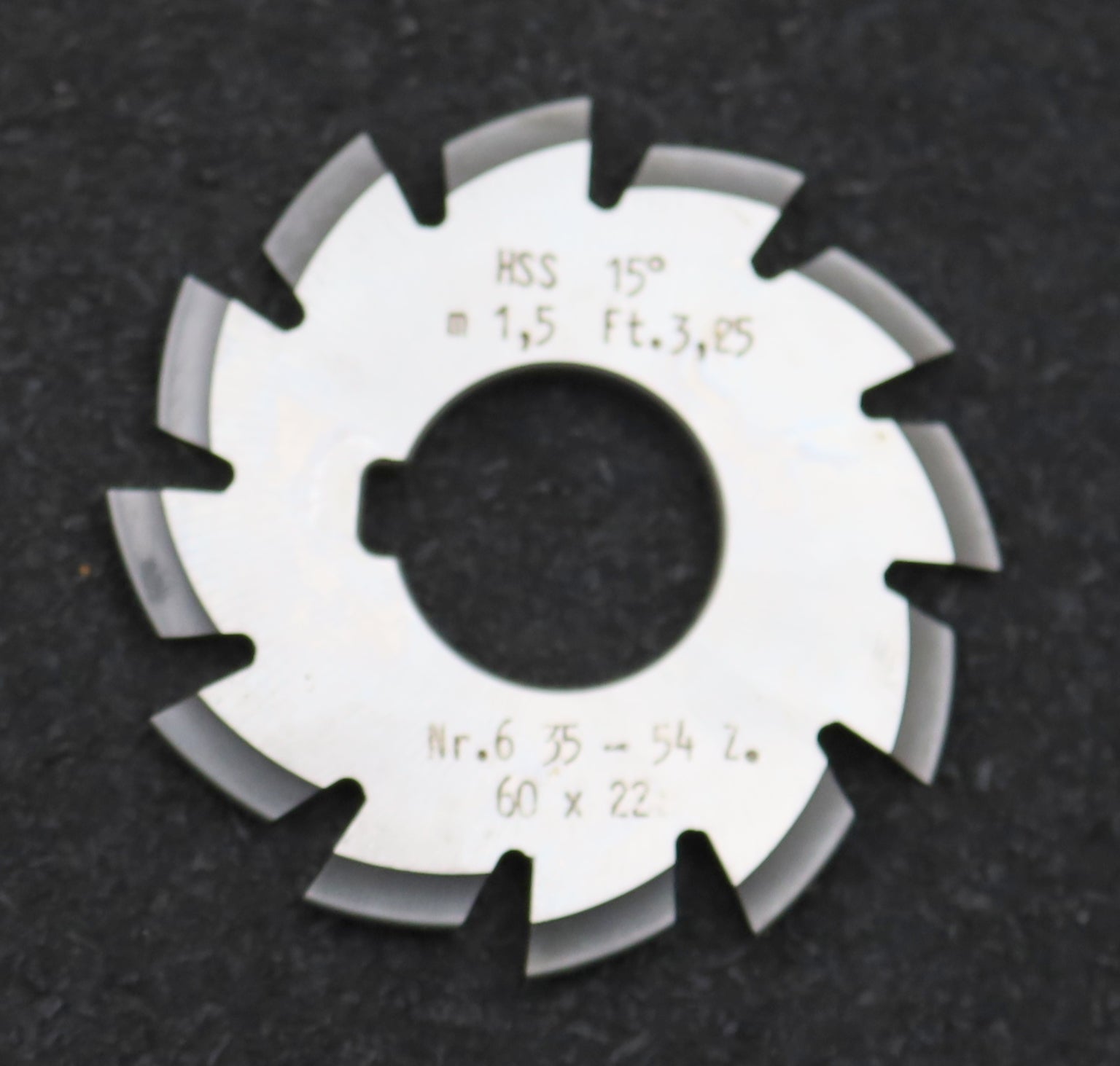 Bild des Artikels DOLD-Zahnformfräser-m=-1,5mm-No.-6-für-Z=-35-54-EGW-15°-gear-profile-cutter