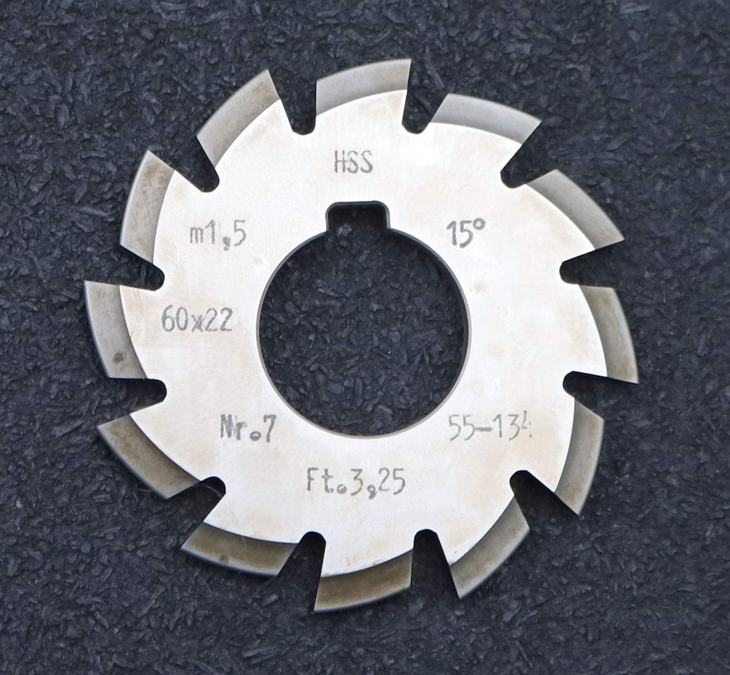 Bild des Artikels DOLD-Zahnformfräser-m=-1,5mm-No.-7-für-Z=-55-134-EGW-15°-gear-profile-cutter