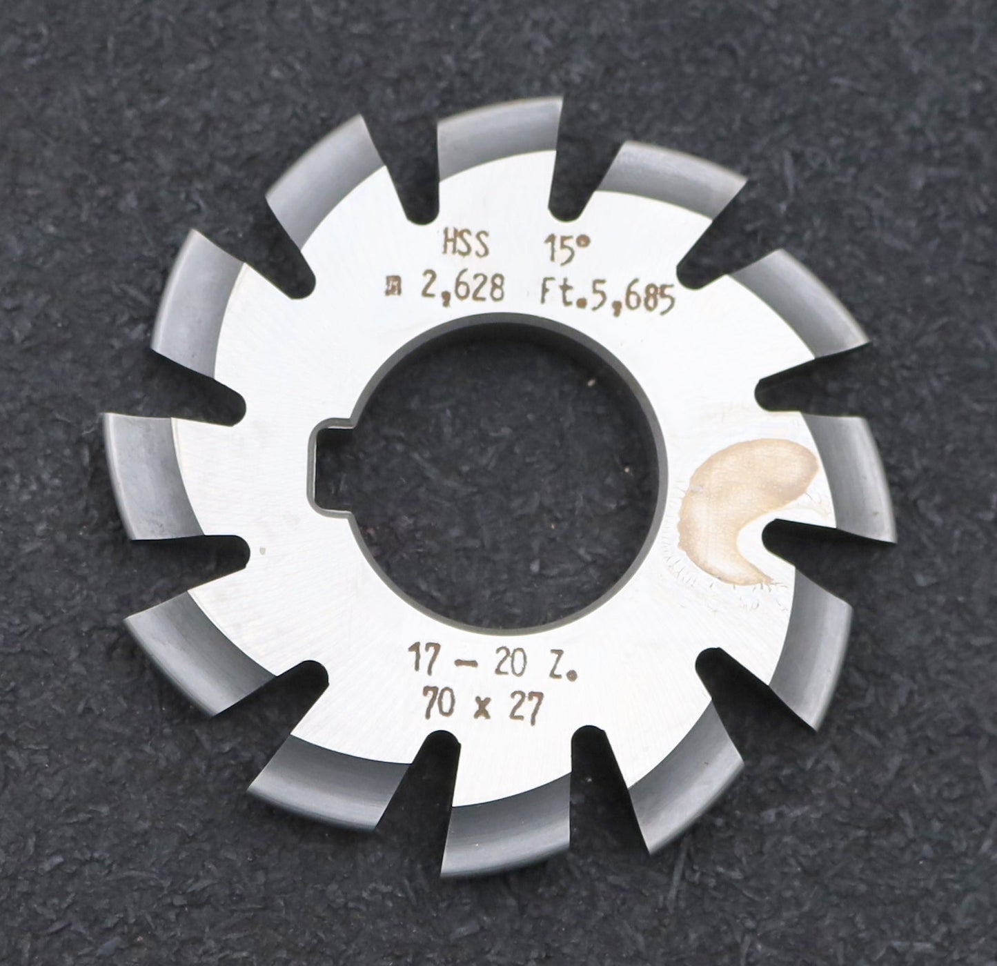 Bild des Artikels DOLD-Zahnformfräser-m=-2,628mm-No.-3-für-Z=-17-20-EGW-15°-gear-profile-cutter