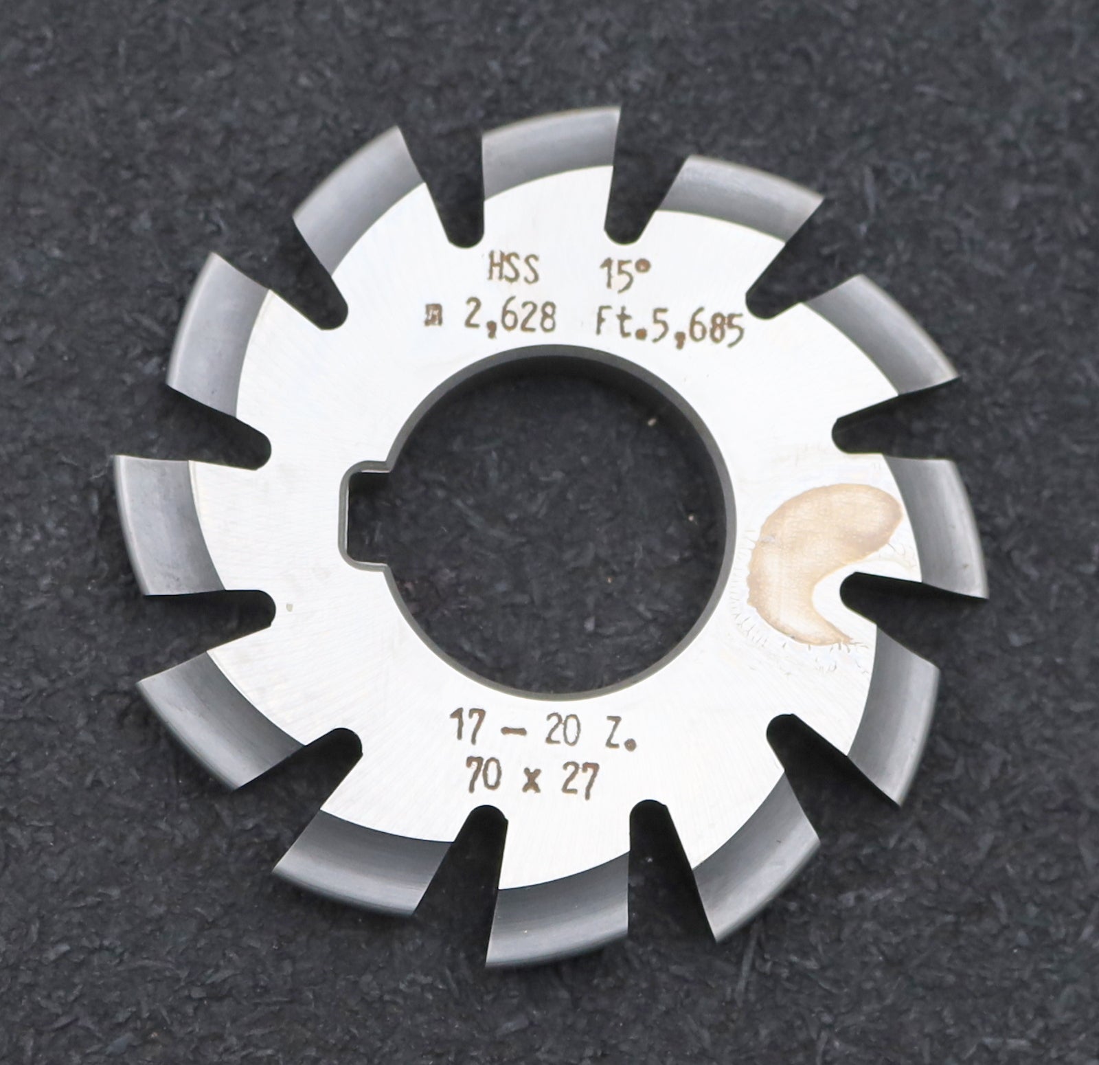 Bild des Artikels DOLD-Zahnformfräser-m=-2,628mm-No.-3-für-Z=-17-20-EGW-15°-gear-profile-cutter