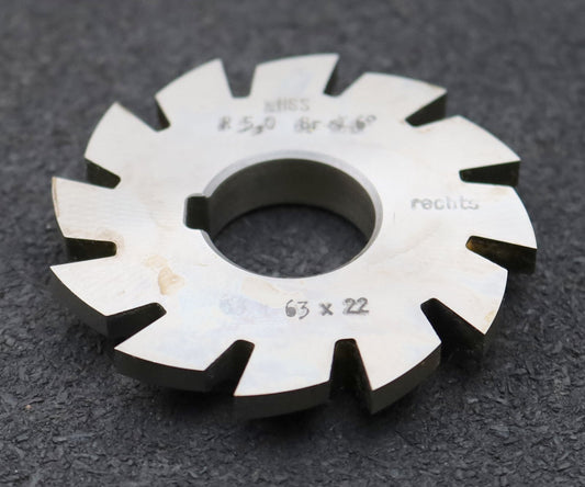 Bild des Artikels DOLD-Viertelrund-Formfräser-konkav-Radiusfräser-Radius-5mm-Schnitt:-rechts