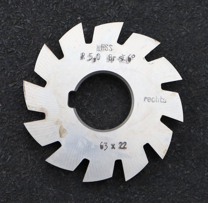 Bild des Artikels DOLD-Viertelrund-Formfräser-konkav-Radiusfräser-Radius-5mm-Schnitt:-rechts