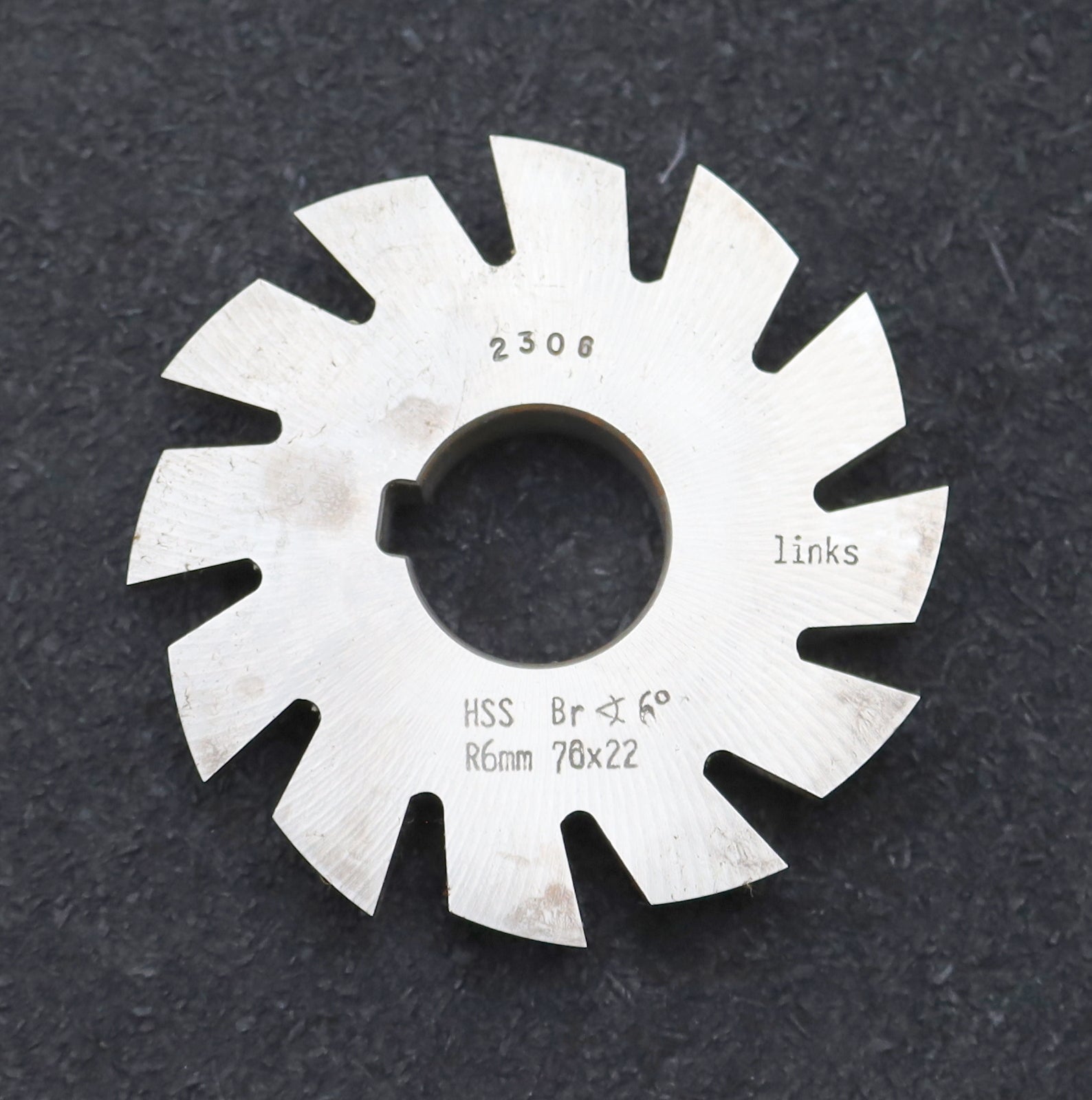 Bild des Artikels DOLD-Viertelrund-Formfräser-konkav-Radiusfräser-Radius-6mm-Schnitt:-links